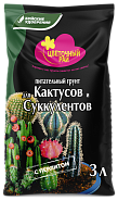 Грунт питательный Цветочный рай для кактусов и суккулентов
