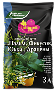 Грунт питательный Цветочный рай для пальм, фикусов, юкки и драцены